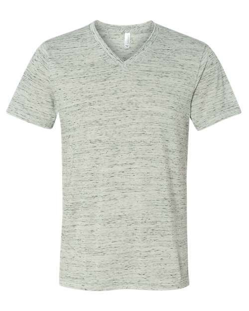 Unisex Textured Jersey V-Neck Tee - 3655