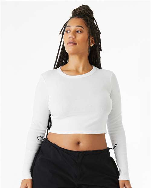 Women's Micro Rib Long Sleeve Baby Tee - 1501