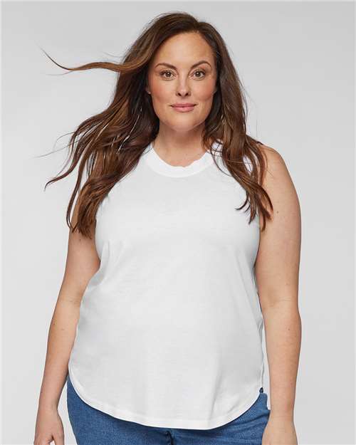 Women's Curvy Relaxed Fine Jersey Tank - 3892