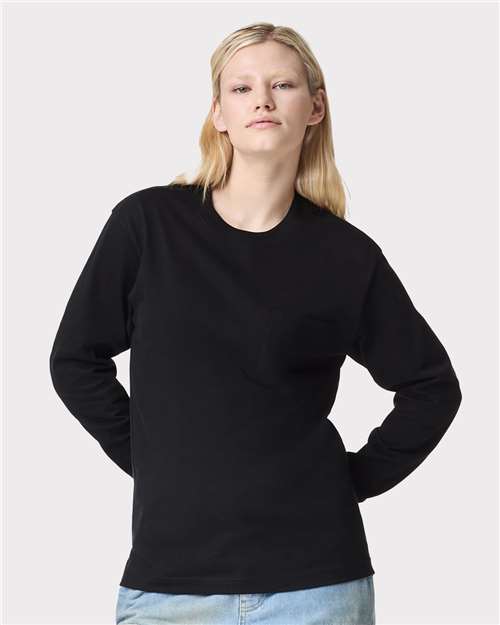 Unisex Super Heavyweight Long Sleeve Pocket Tee - 9410 – alternate view 2