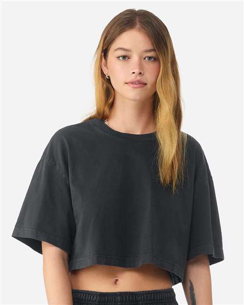 Women's Garment-Dyed Cropped Tee - 6882GD