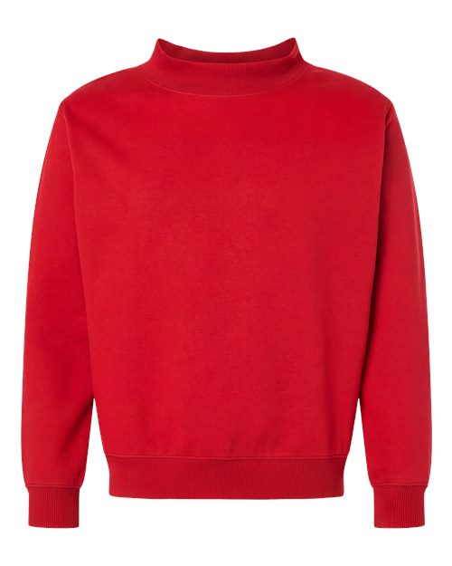 Unisex Mock Neck Fleece Sweatshirt - 6928