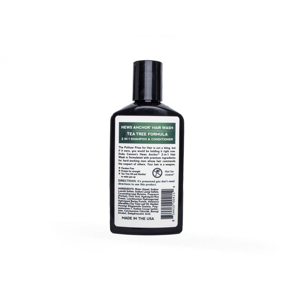 News Anchor 2-in-1 Hair Wash - Tea Tree Formula Duke Cannon