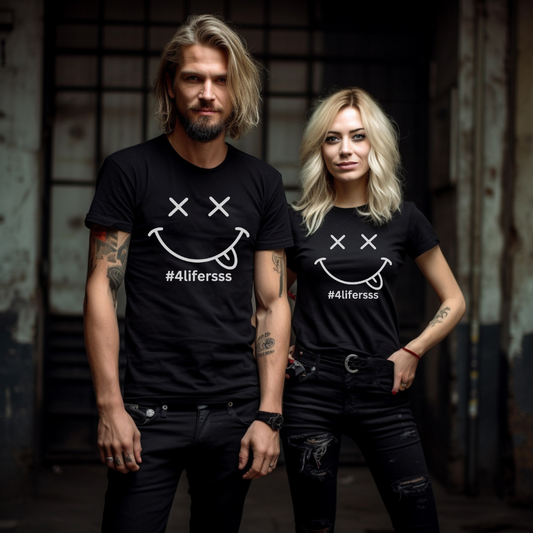 #4lifersss: Tongue Tied & Trouble Bound Graphic Tee T-shirt Tabs Dad's Tees