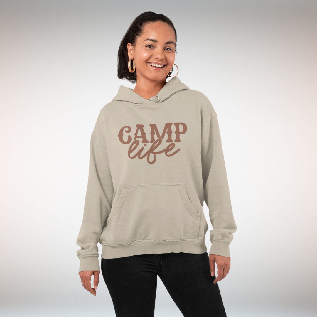 Camp Life Graphic Hoodie Sweatshirt Tea Shirt Shoppe
