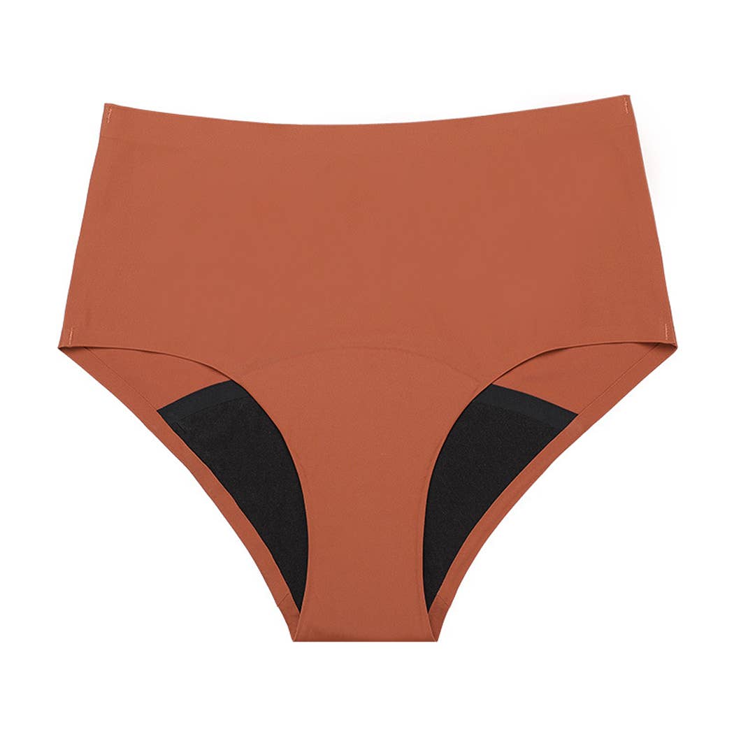 Super Absorbency High-Waist Brief Period Underwear: Black / M Curvy Fix