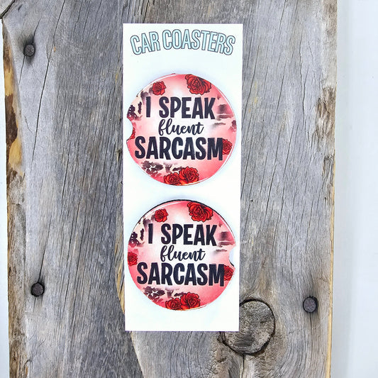 Fluent Sarcasm Car Coasters