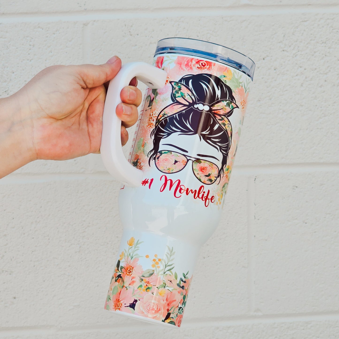 Mom Life 40oz Tumbler Tumbler Tea-Shirt Shoppe