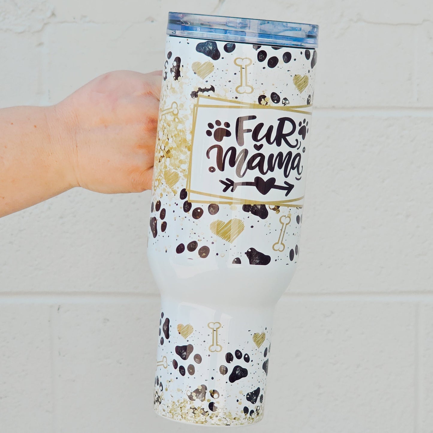 Fur Mama 40oz Tumbler Tumbler Tea-Shirt Shoppe
