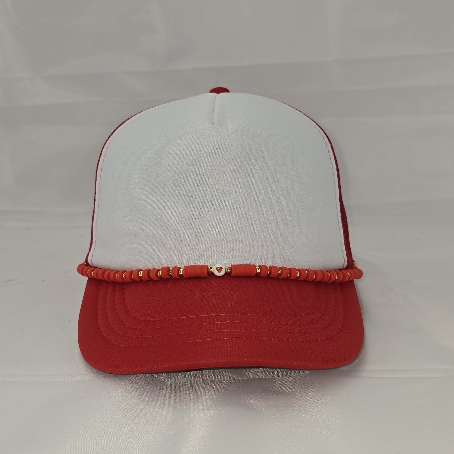 HAT CHAIN BEADED multiple colors Tea-Shirt Shoppe Red
