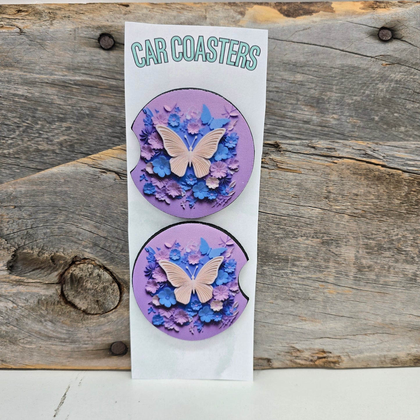 Butterfly Bliss Car Coaster Tea Shirt Shoppe Wholesale