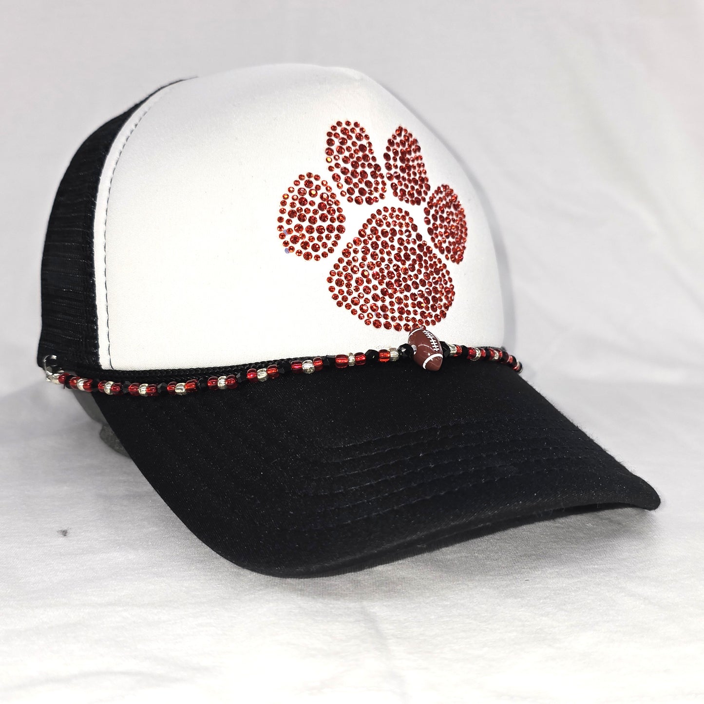 Sports Hain Chain Tea-Shirt Shoppe Red and Black Football