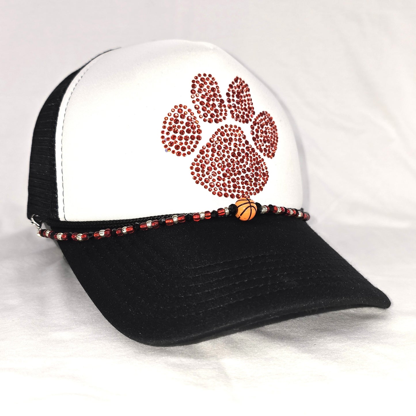 Sports Hain Chain Tea-Shirt Shoppe Red and Black Basketball