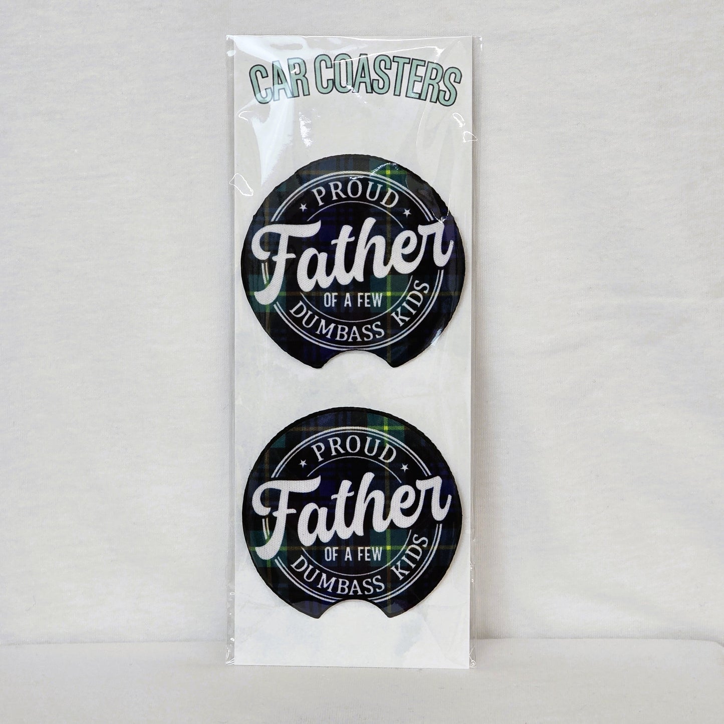 Proud Father Car Coasters Tea Shirt Shoppe Wholesale