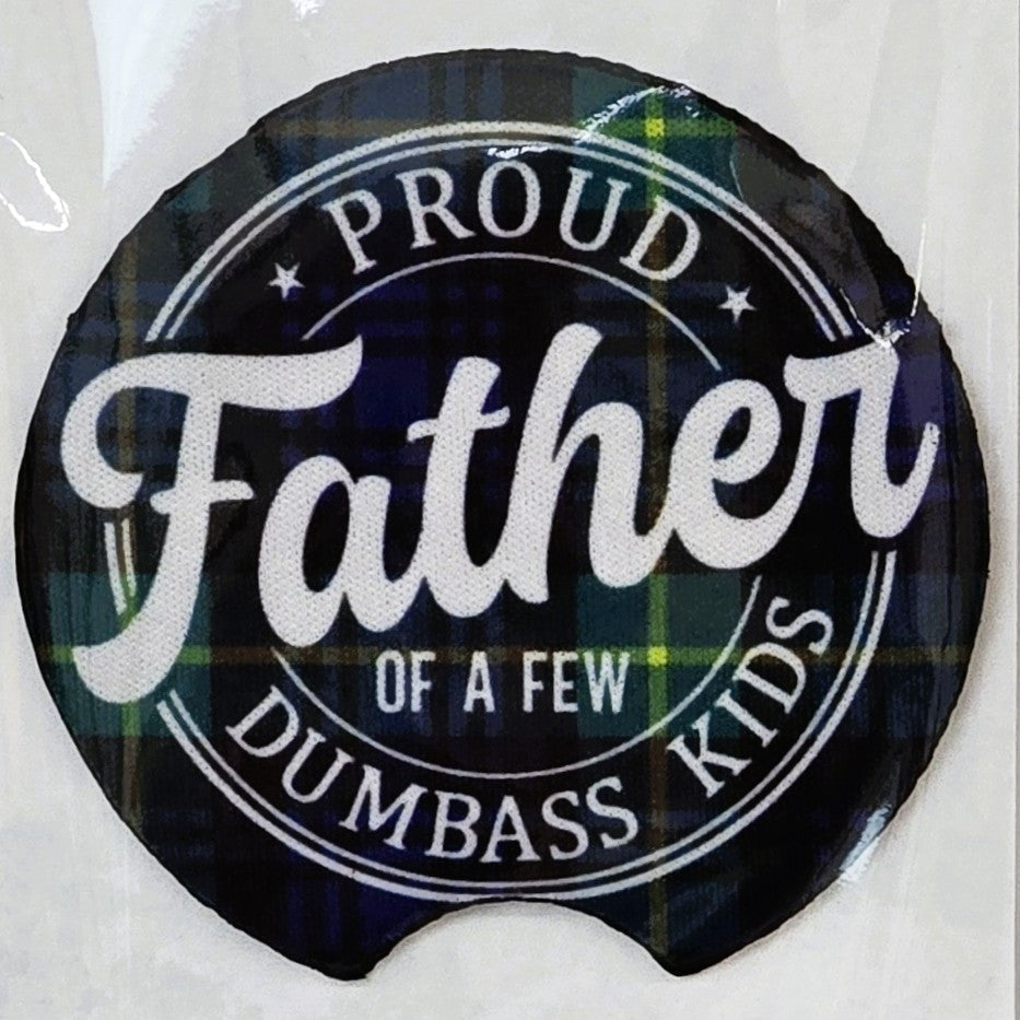 Proud Father Car Coasters Tea Shirt Shoppe Wholesale