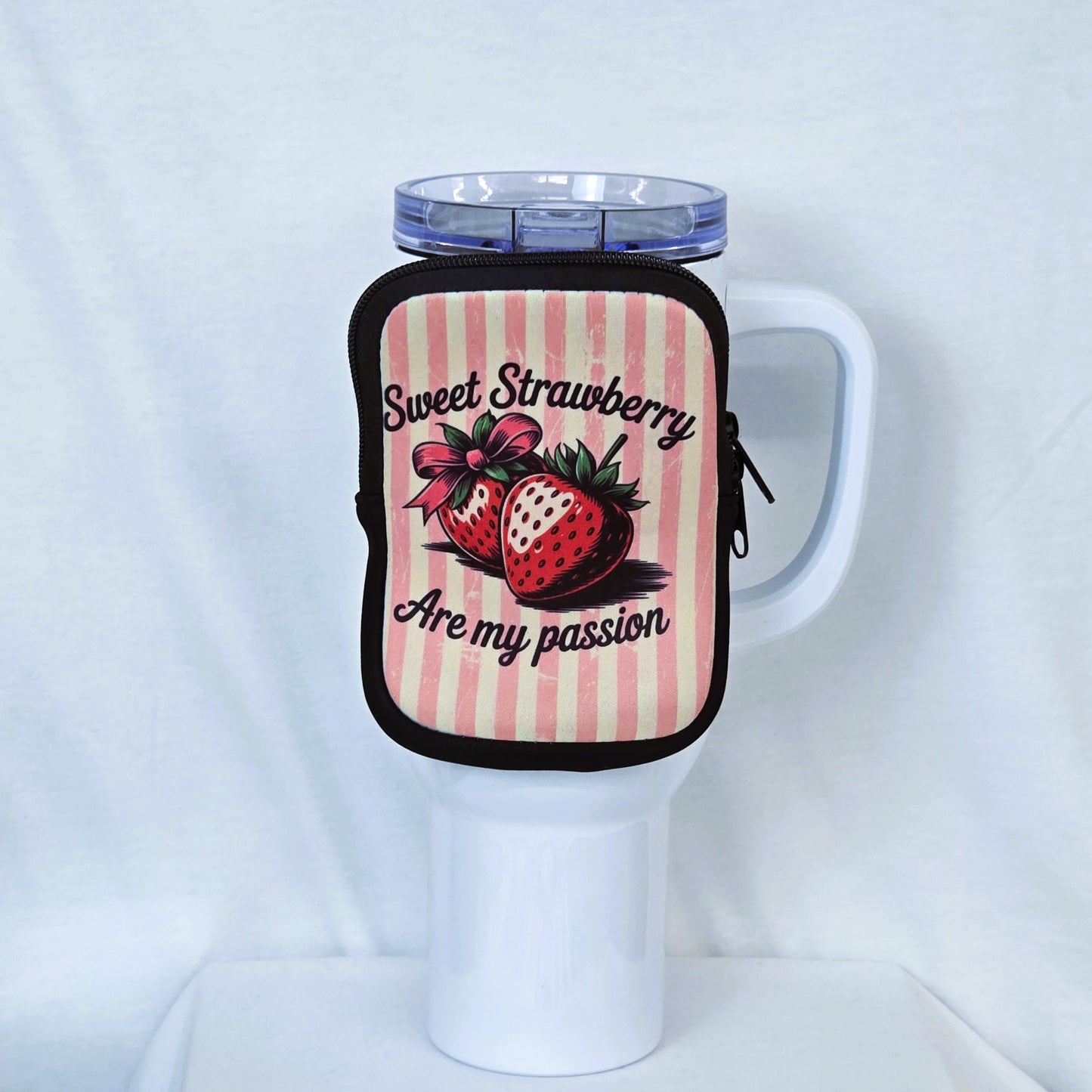 Berry Obsessed Zippered Pouch/Bag For 40oz Tumbler Tumbler Tea-Shirt Shoppe