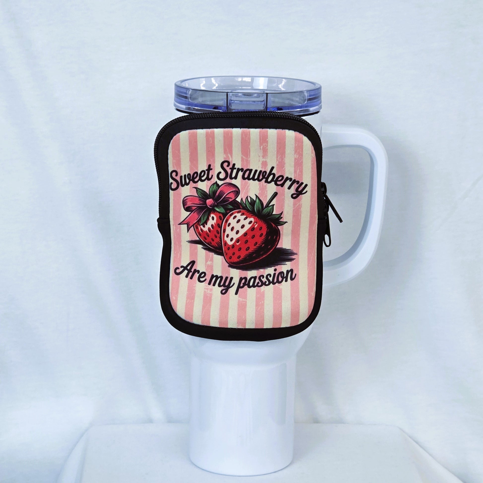 Berry Obsessed Zippered Pouch/Bag For 40oz Tumbler Tumbler Tea-Shirt Shoppe