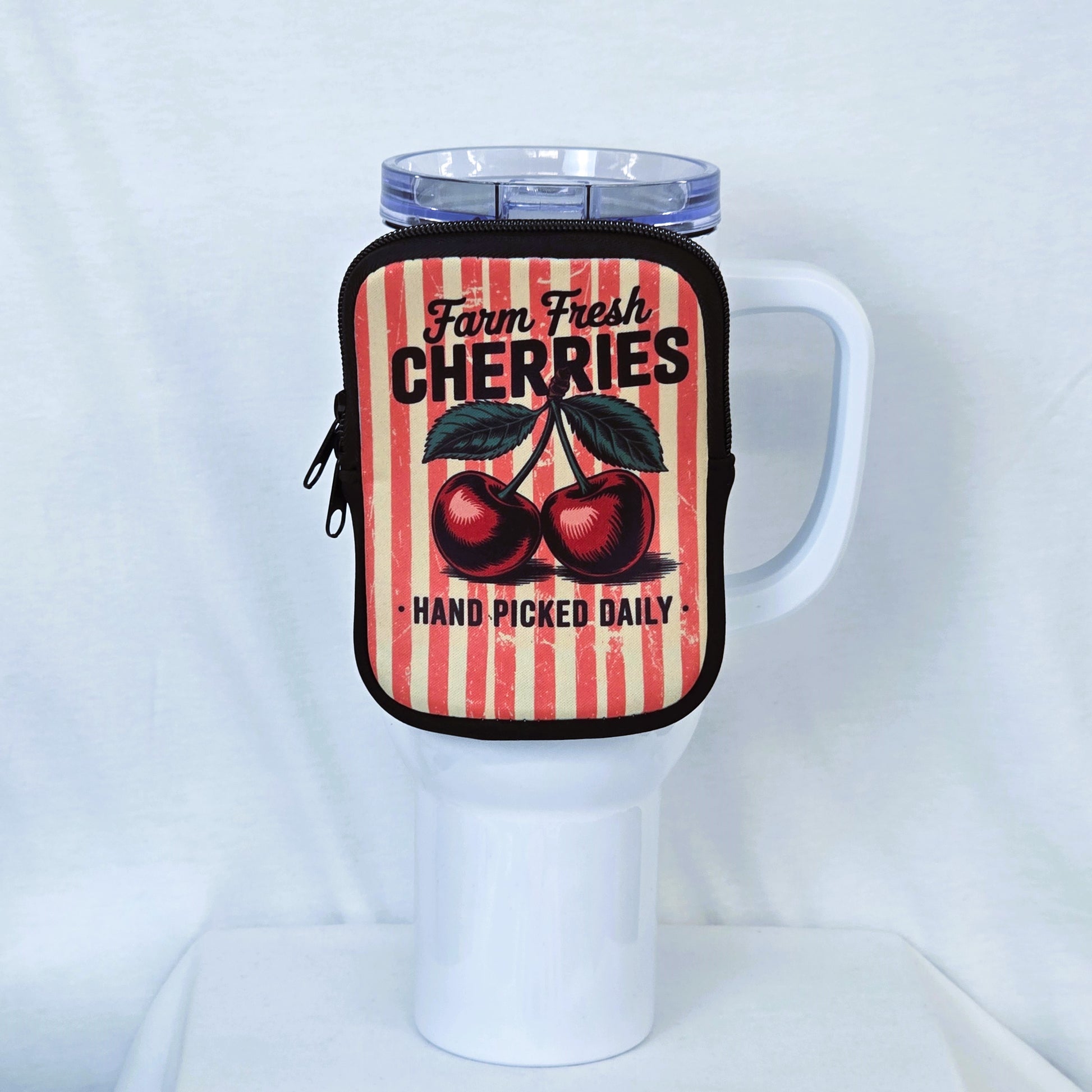 Daily Cherry Pick Zippered Pouch/Bag For 40oz Tumbler Tumbler Tea-Shirt Shoppe