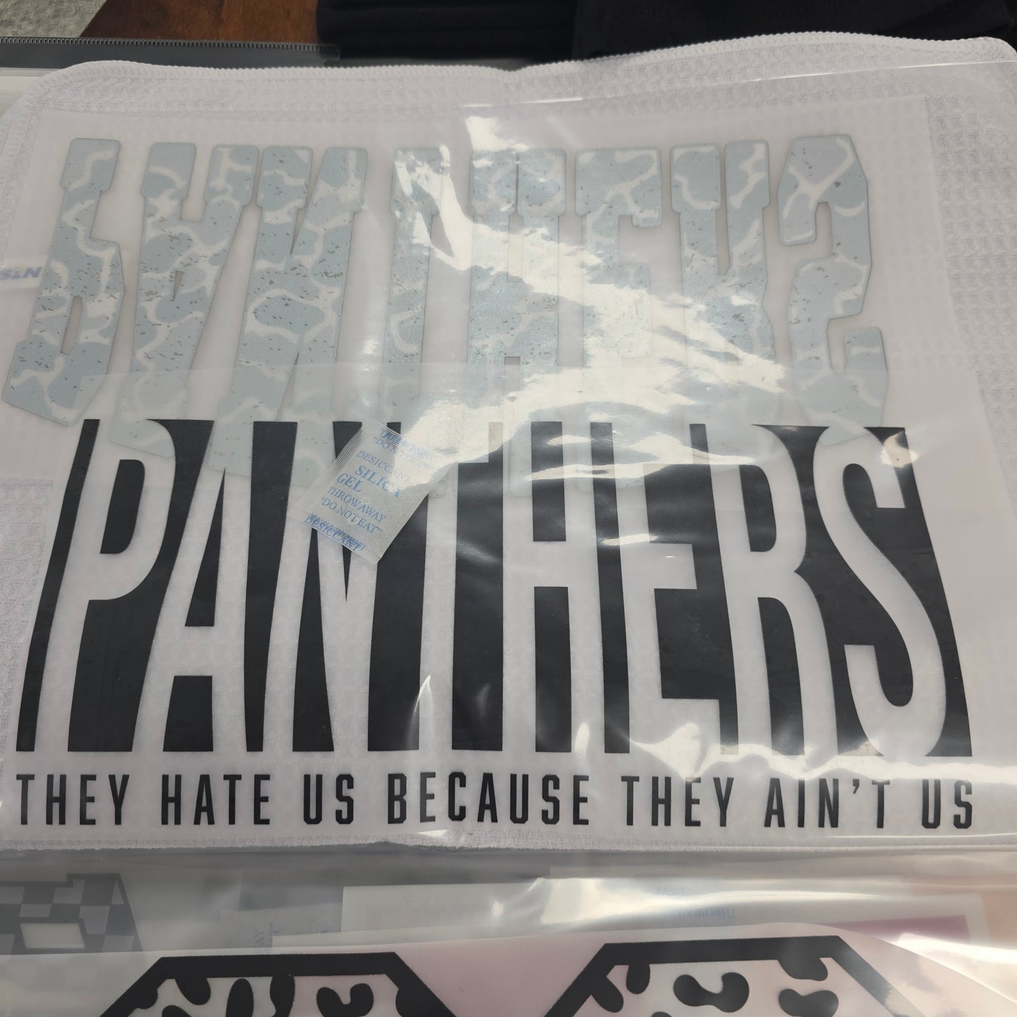 They Ain’t Us Panthers Custom Full Color Ready For Press DTF Print Transfer, Direct To Film