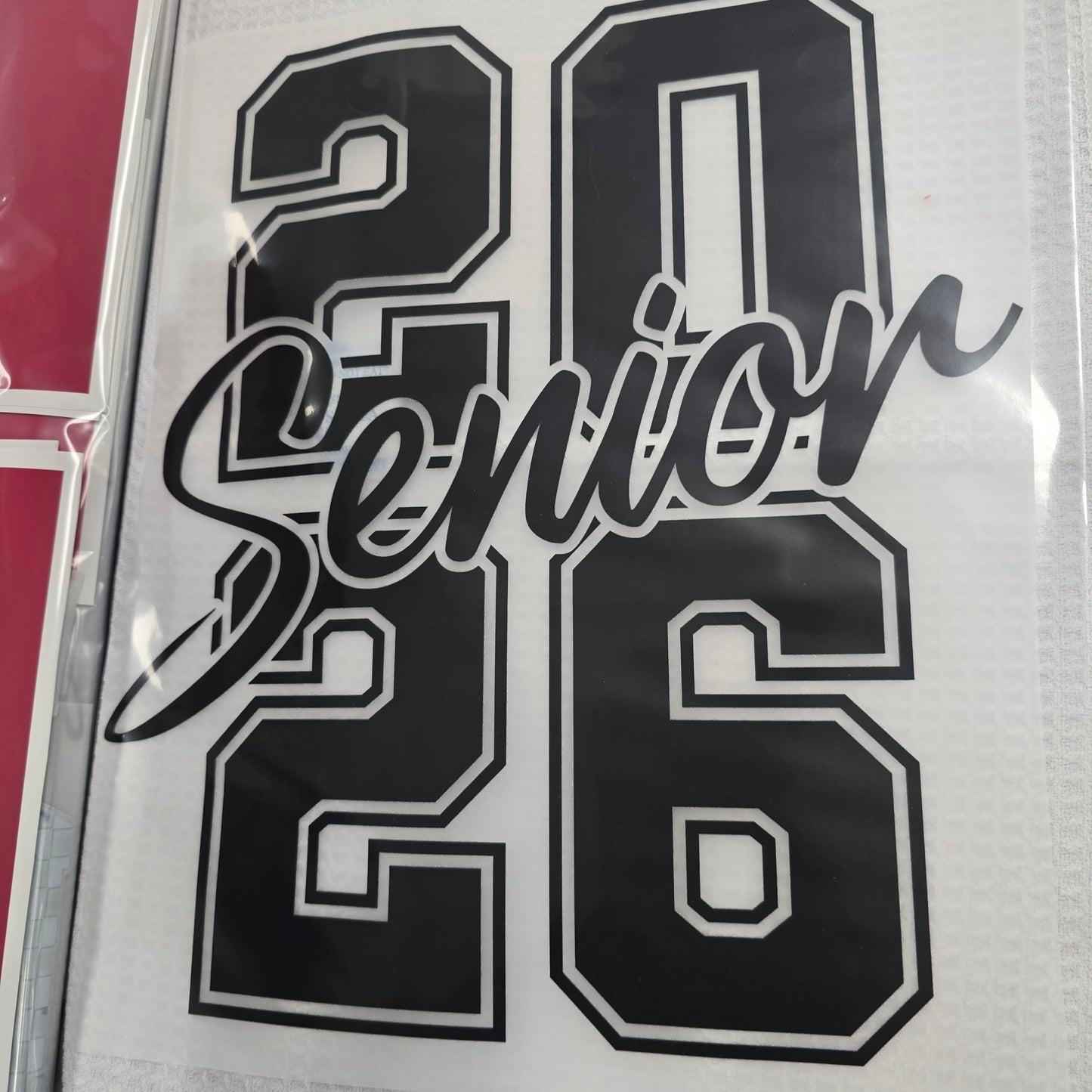 Senior 2026 Custom Full Color Ready For Press DTF Print Transfer, Direct To Film