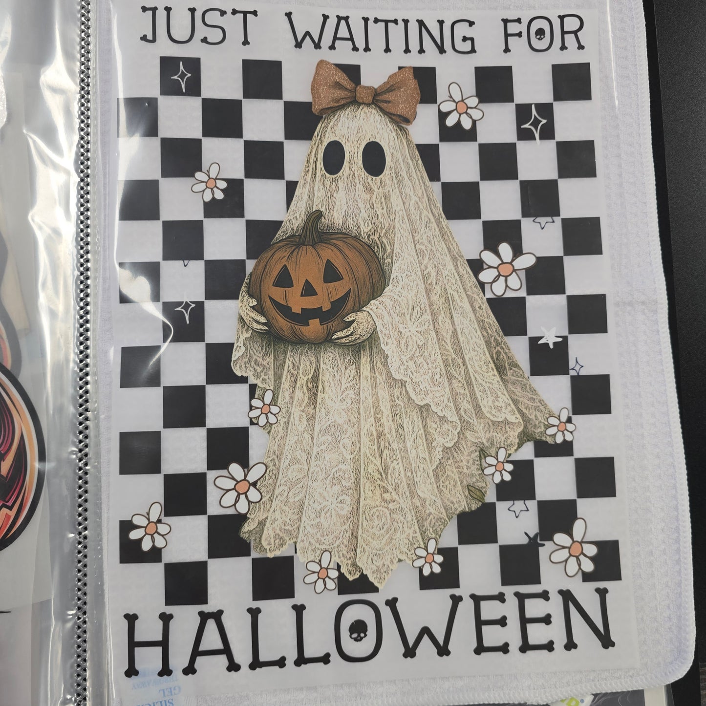 Just Waiting Custom Full Color Ready For Press DTF Print Transfer, Direct To Film