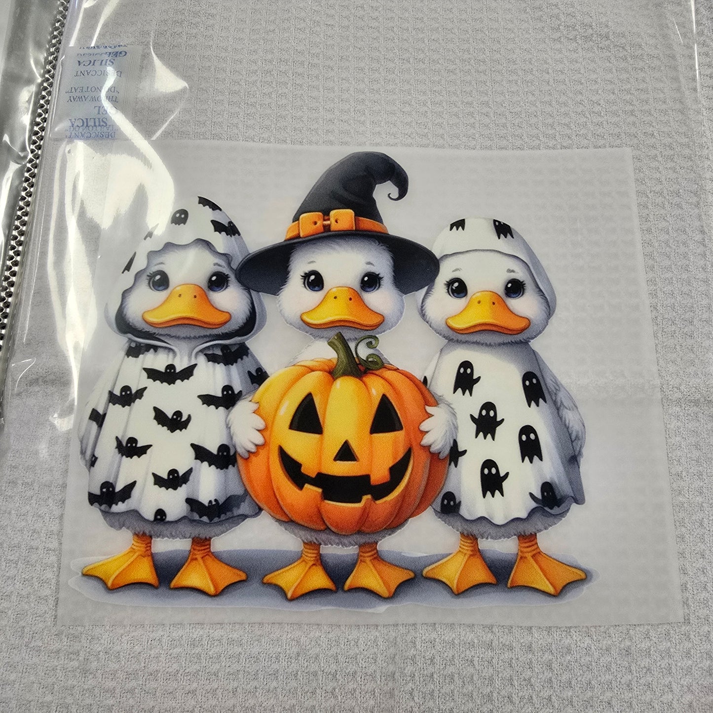Quack-o’-Lantern Crew Custom Full Color Ready For Press DTF Print Transfer, Direct To Film