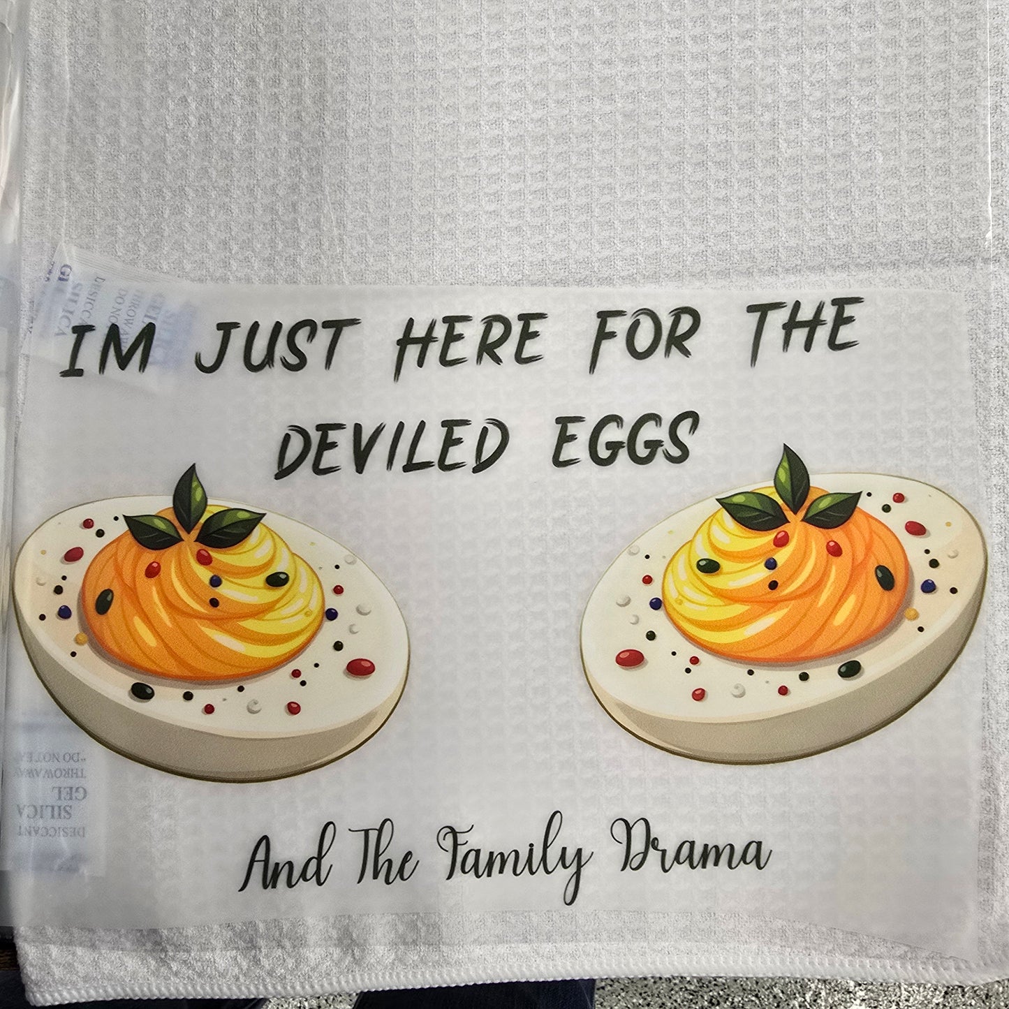 Deviled Eggs & Drama Custom Full Color Ready For Press DTF Print Transfer, Direct To Film