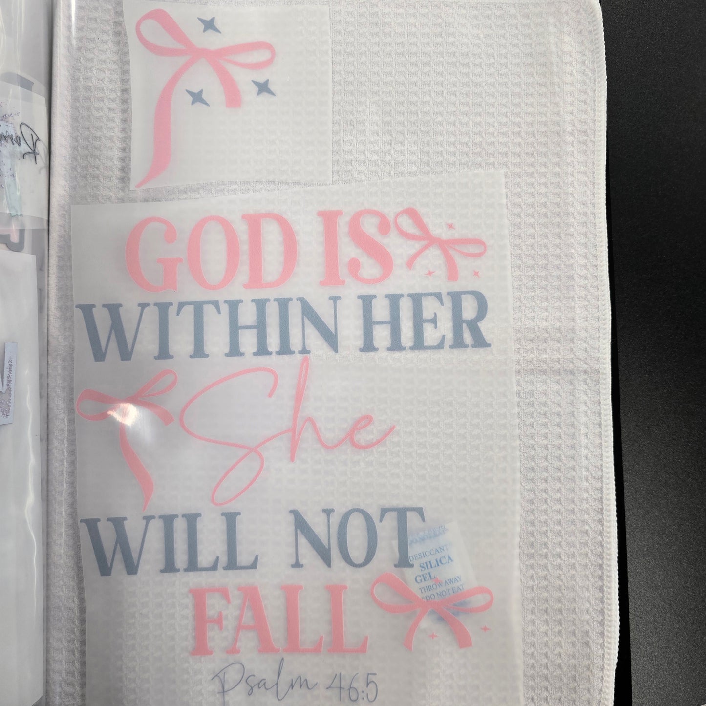 She Stands Firm Hot Peel Custom Full Color Ready For Press DTF Print Transfer, Direct To Film