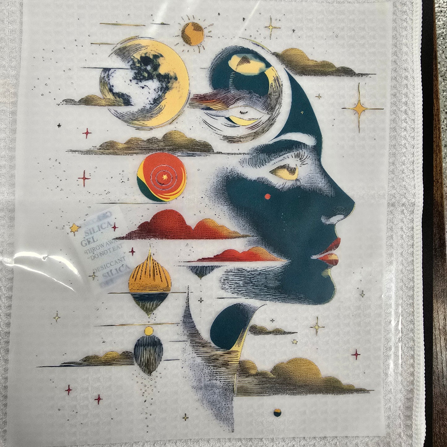Dreamscape Gaze Custom Full Color Ready For Press DTF Print Transfer, Direct To Film