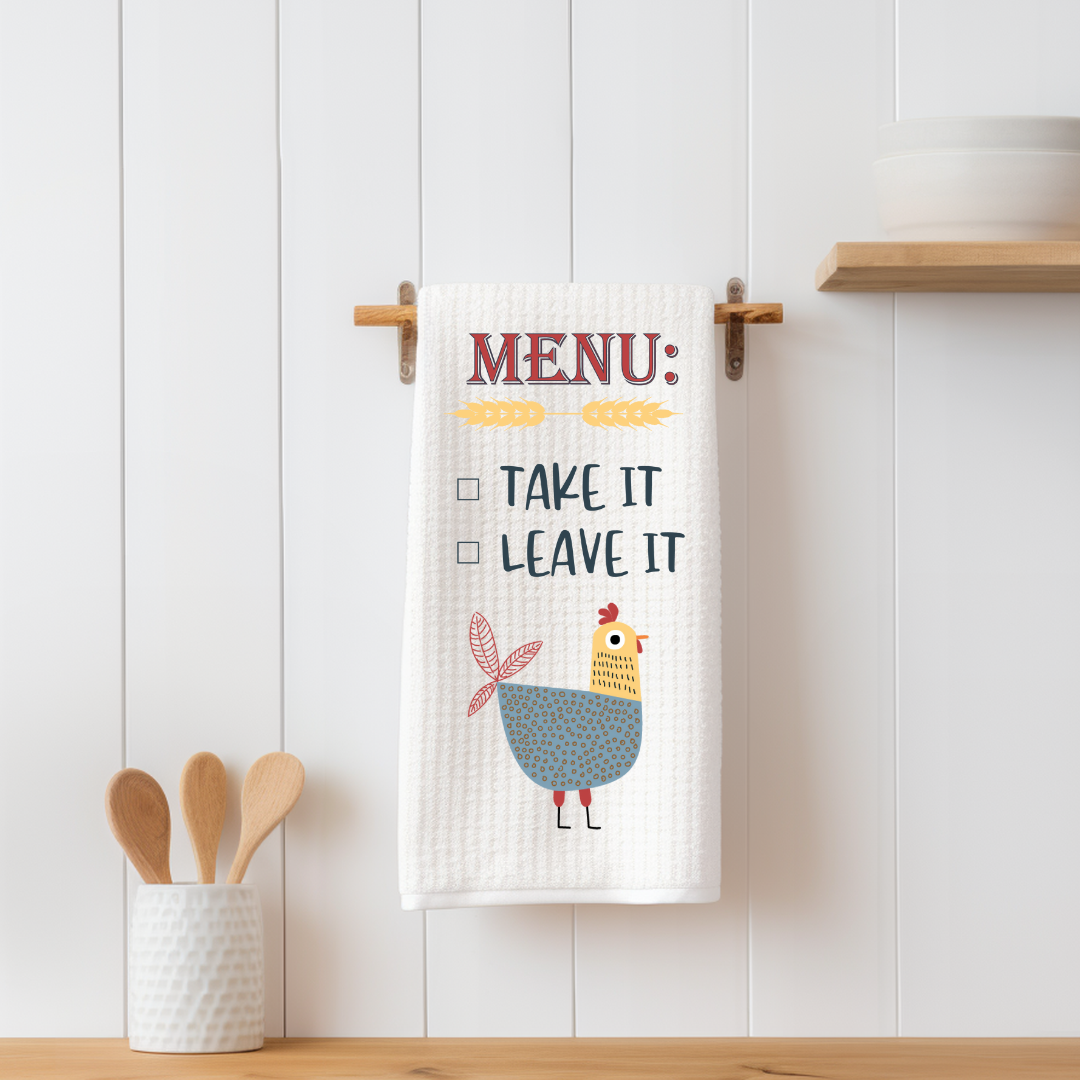 Leaves Kitchen Tea Towel