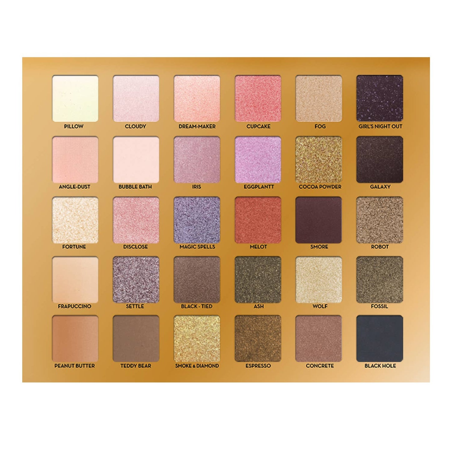 Au Naturel - 30 Eyeshadow Palette Rude Cosmetics