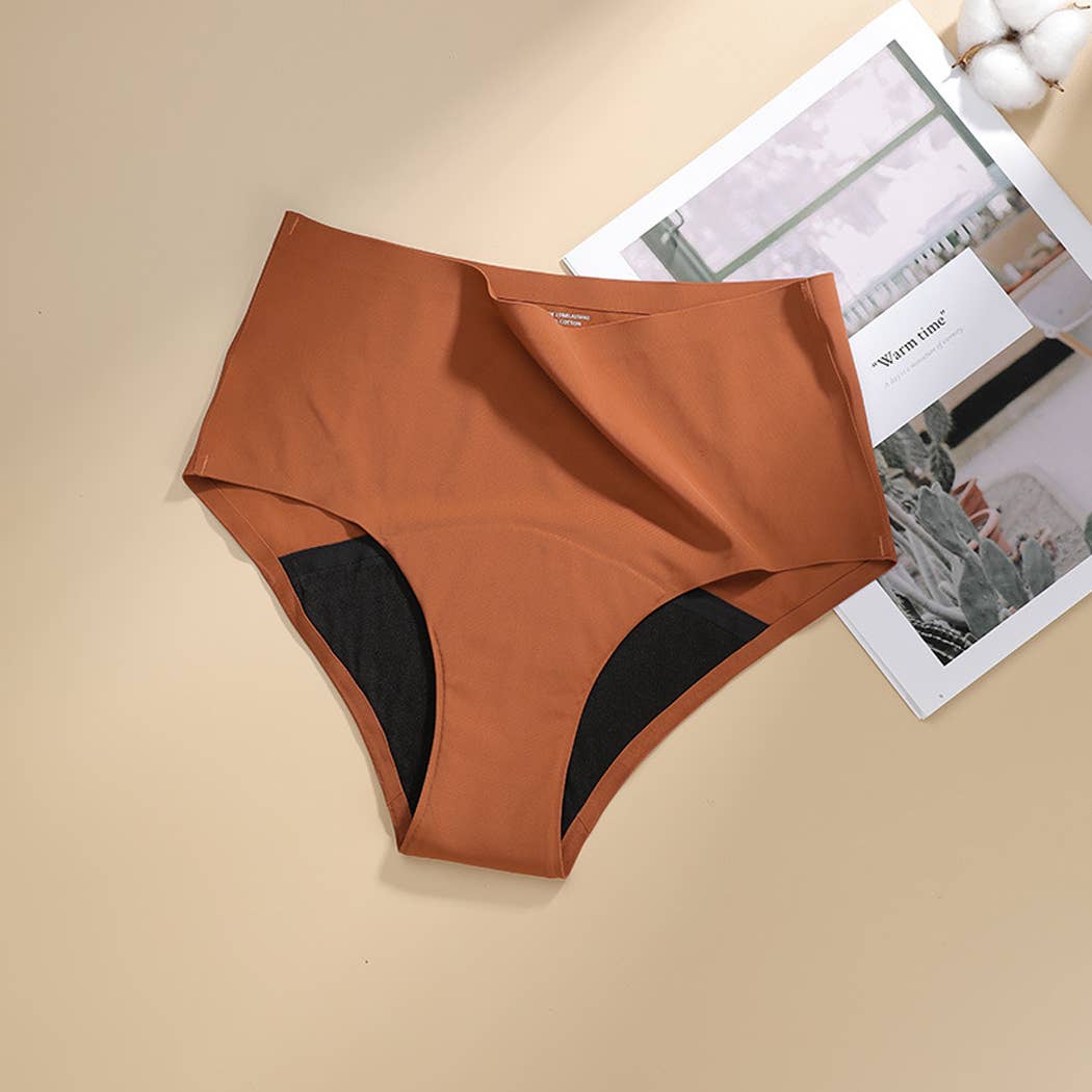 Super Absorbency High-Waist Brief Period Underwear: Black / M Curvy Fix
