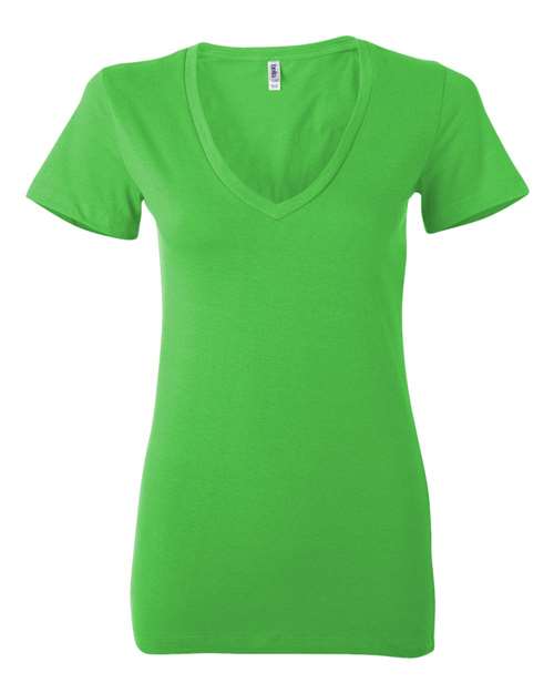 Women’s Jersey Deep V-Neck Tee - 6035 – alternate view 2