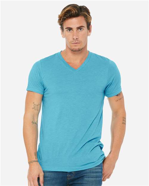 Unisex Triblend V-Neck Tee - 3415