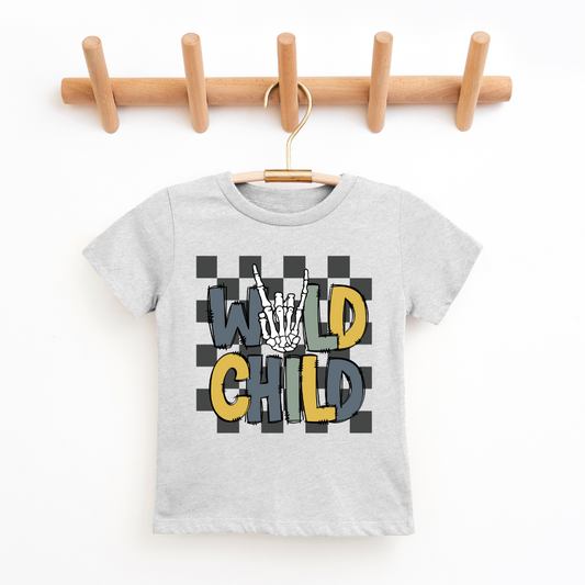 Wild Child Blues Youth & Toddler Graphic Tee Youth Graphic Tee Tea Shirt Shoppe 2T Heather