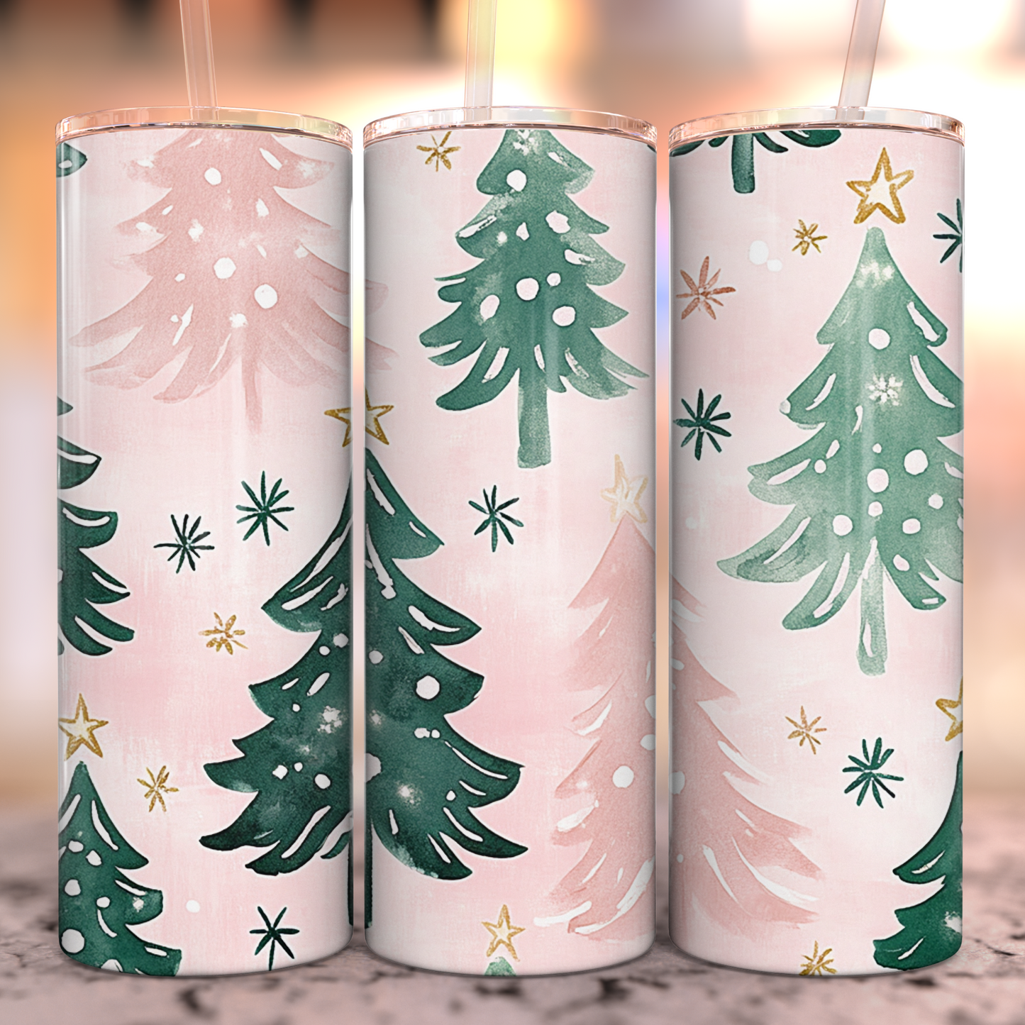 Blush Pines 20oz Stainless Steel Tumbler