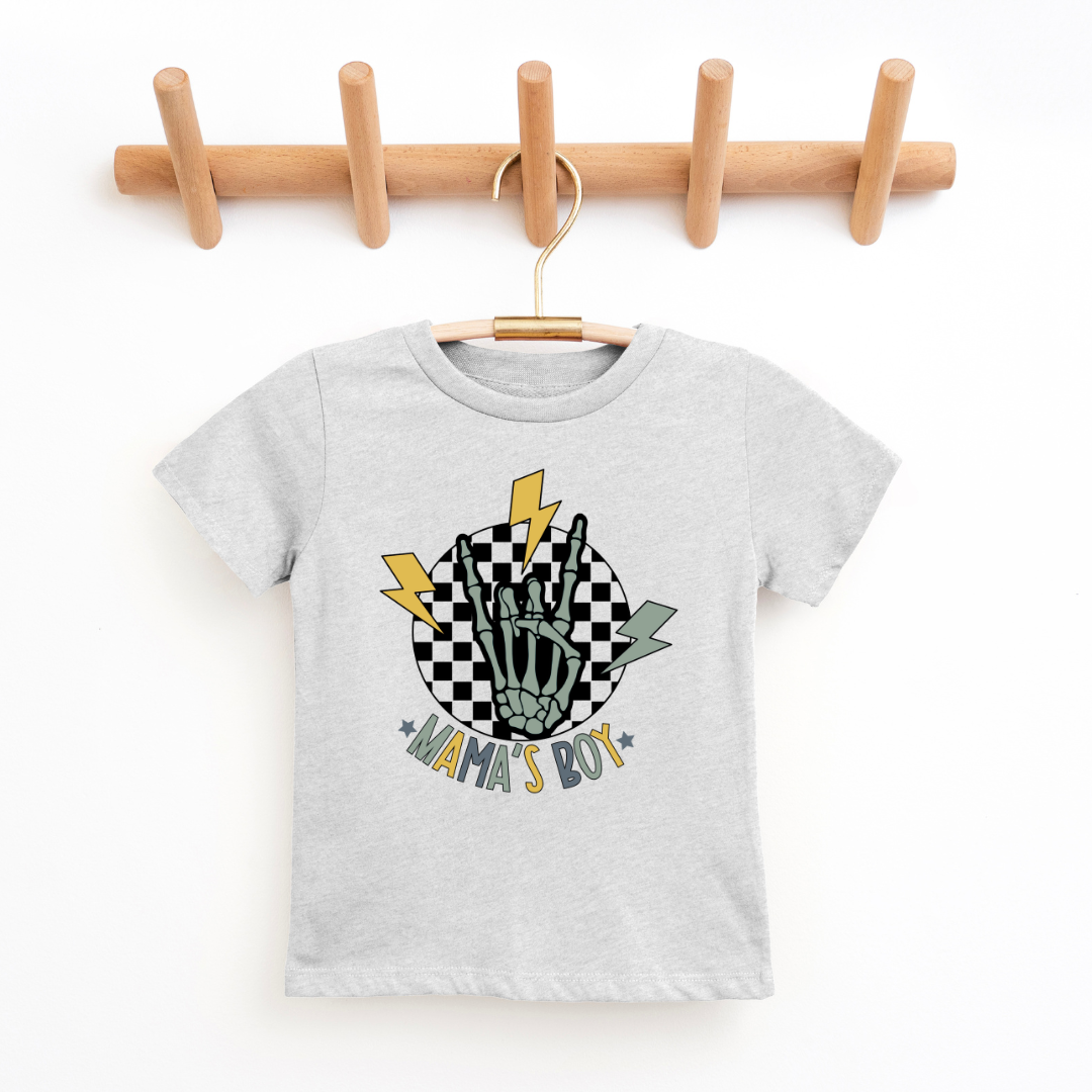Mama's Boy Toddler Graphic Tee Youth Graphic Tee Tea Shirt Shoppe 2T Heather