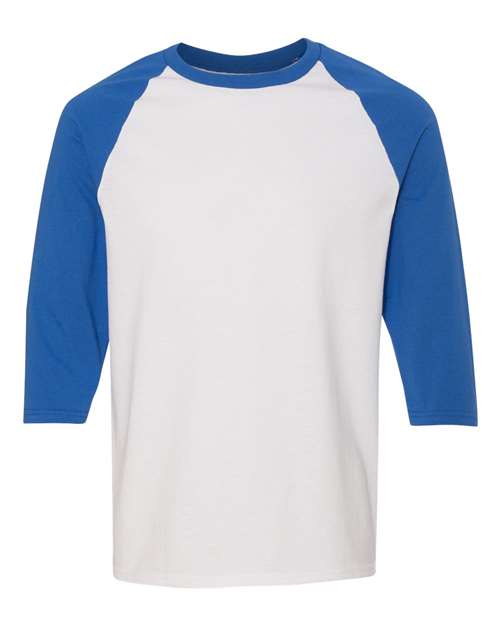 Unisex Heavy Cotton™ Raglan Three-Quarter Sleeve T-Shirt - 5700