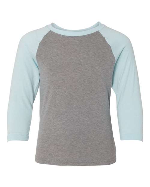 Youth CVC Three-Quarter Sleeve Raglan Tee - 3352