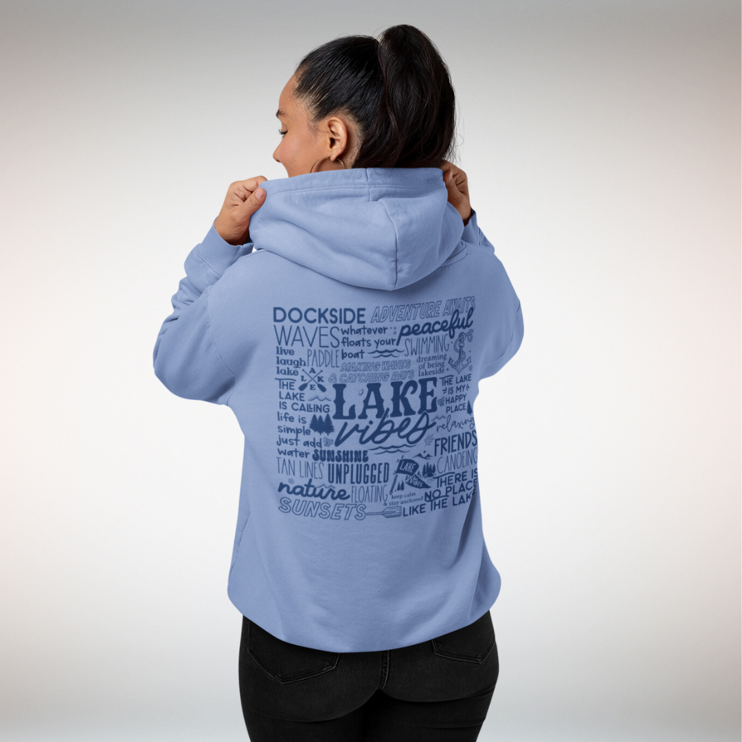 Lake Vibes Graphic Hoodie Sweatshirt Tea Shirt Shoppe