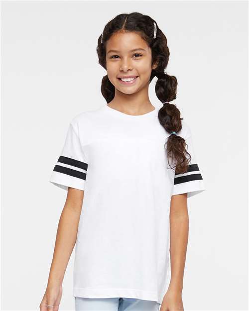 Youth Football Fine Jersey Tee - 6137