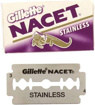 Gillette NACET STAINLESS Double Edge 5 Refills
