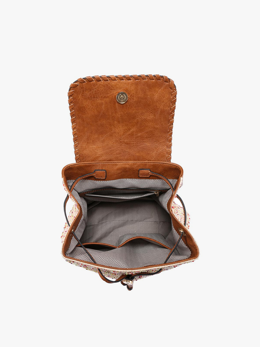 Boho Chic Geometric Backpack Purse JNC RT (Jen & Co. Outlet)