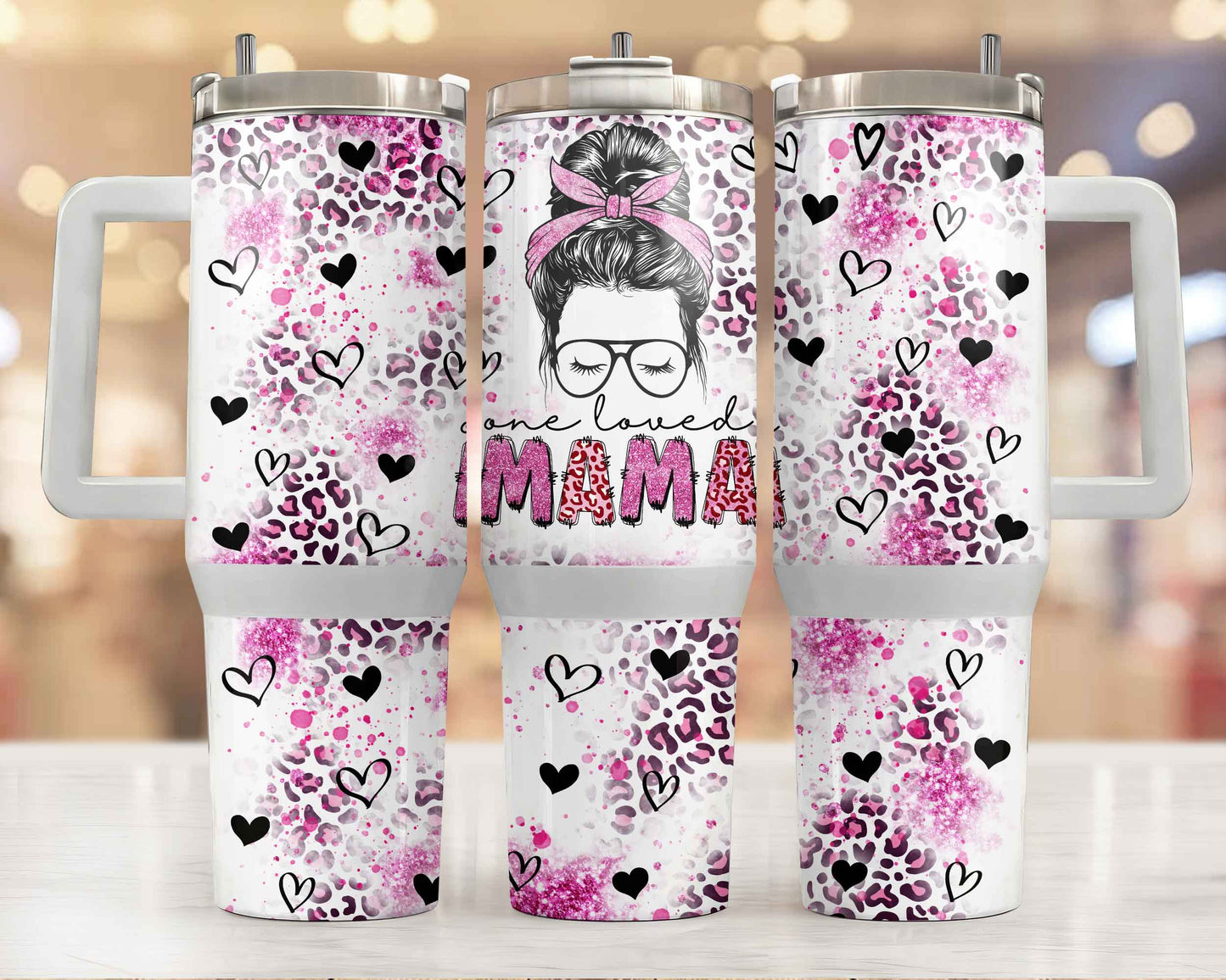 One Loved Mama 40oz Tumbler Tumbler Tea-Shirt Shoppe