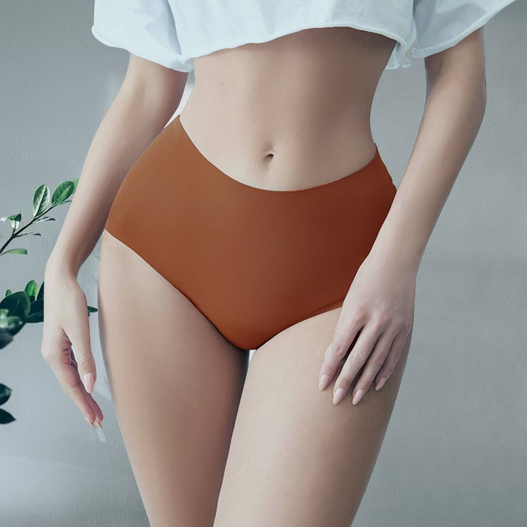 Leak-Proof Full Coverage Seamless Period Panties: Black / XXL Curvy Fix