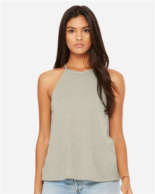 Women's Flowy High-Neck Tank - 8809