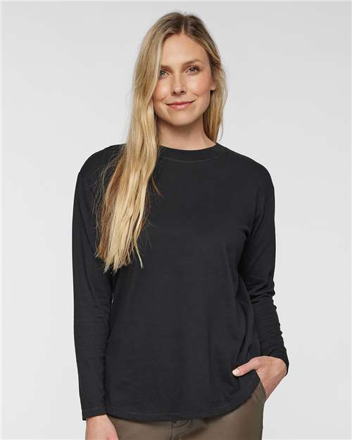 Women's Fine Jersey Long Sleeve Tee - 3508