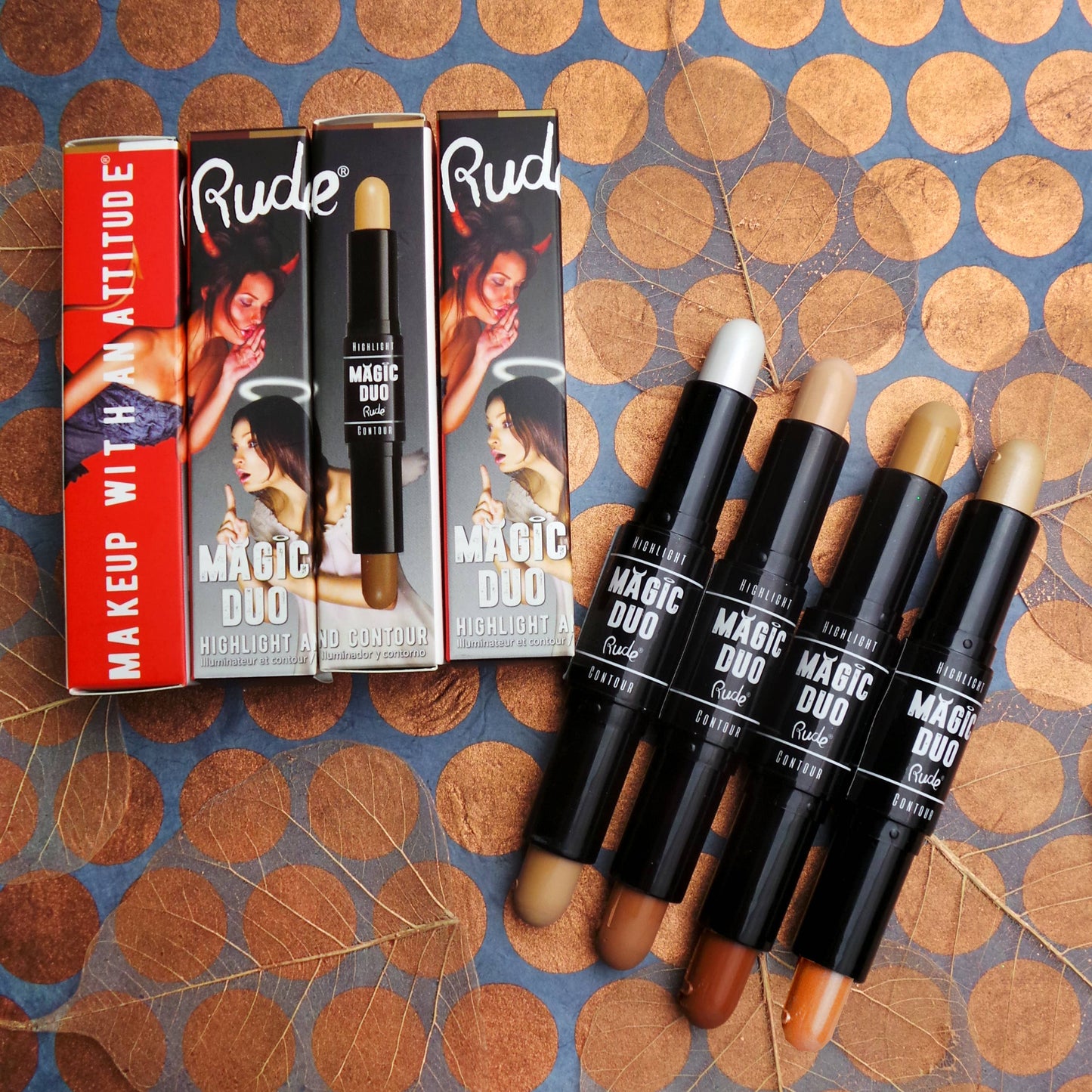 Magic Duo Highlight & Contour: Tan Rude Cosmetics