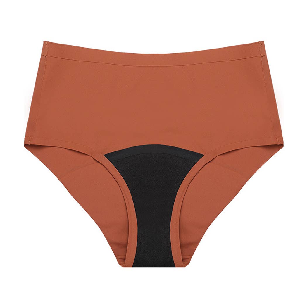 Super Absorbency High-Waist Brief Period Underwear: Black / M Curvy Fix