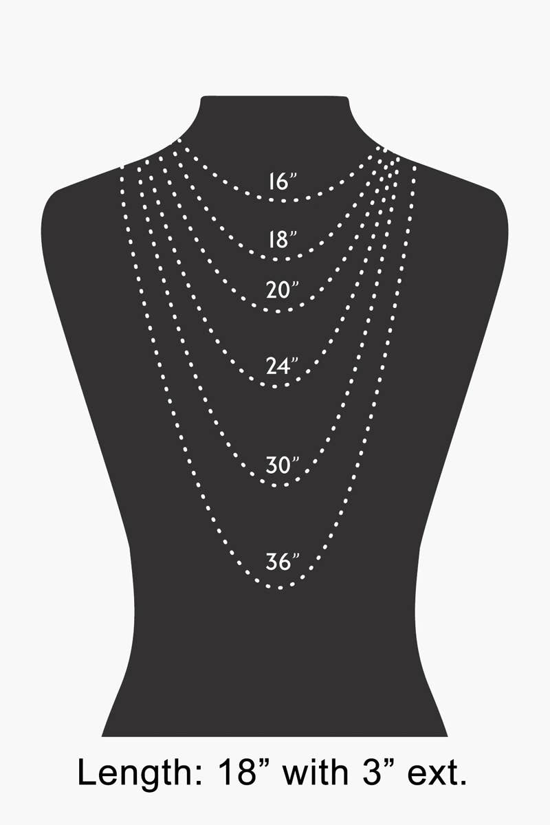 Mini Clover And Hoop Charms Chain Necklace Necklaces The Looks by Fame Accessories